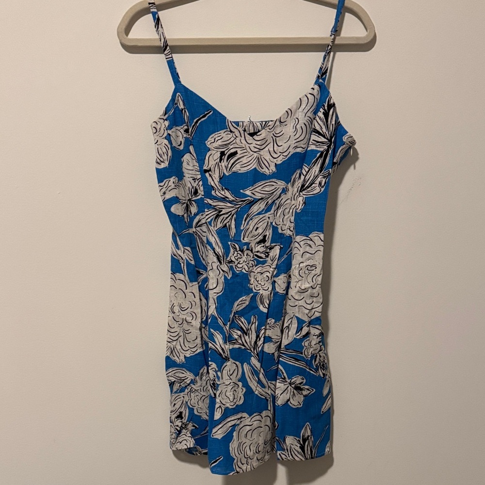 Zara Blue Floral Dress